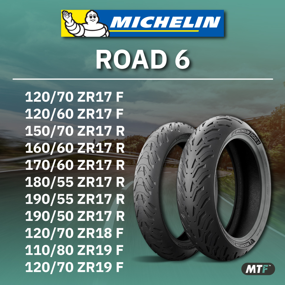 ยางสำหรับรถ Sport Touring Michelin รุ่น Road 6 By Motofiix