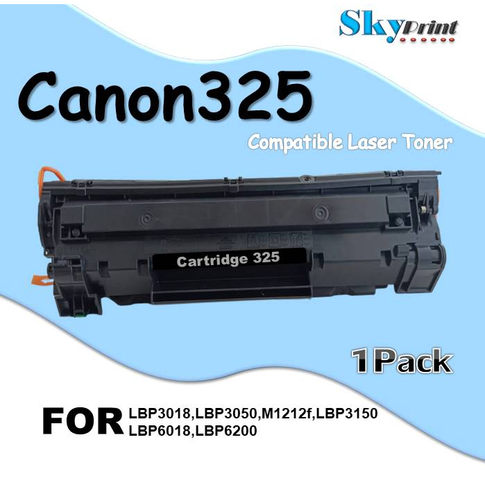 Sky print Toner หมึกเทียบเท่า 325BK C325/325(BK)/325/325BK For Canon Printer MF3010/LBP6000/6030/603