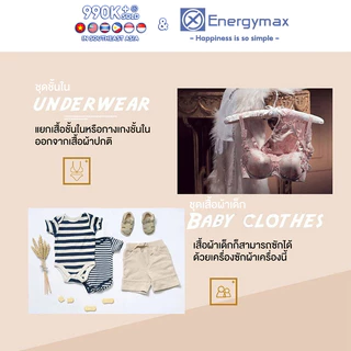 Elementmax เครื่องซักผ้ามินิฝาบน ขนาด 5.5Kg ฟังก์ชั่น 2In1 ซักและปั่นแห้งในตัวเดียวกัน ประหยัดน้ำและพลังงาน