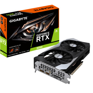 VGA (การ์ดแสดงผล) GIGABYTE GeForce RTX 3050 WINDFORCE OC 8G (GV-N3050WF2OC-8GD)