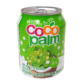 EXP.2024.11.28코코팜 Coco palm น้ำองุ่นผสมวุ้นมะพร้าวเกาหลี น้ำผลไม้เกาหลี 238ml