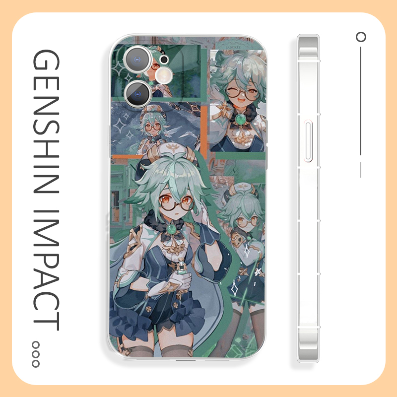 Genshin Impact Sucrose เคสไอโฟน 14 pro max เคส iPhone 11 12 13 14 case iPhone 7 8 Se2020 7/8plus X X