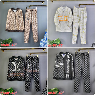 💖New💖(พร้อมส่ง) ชุดเซ็ต เสื้อแจ็คเก็ตซิปหน้า+กางเกงขายาวขาตรง งานป้าย งานไฮเอน(งานผ้าสกูบ้า)