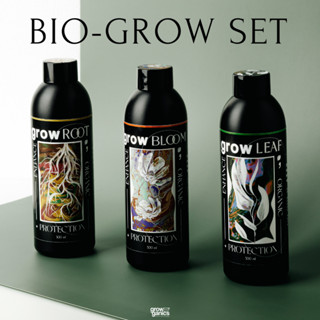 BIO-GROW SET - ชุดน้ำหมักบำรุงพืชสมุนไพรธาตุอาหารครบถ้วน GROWROOT(เร่งราก),GROWLEAF (เร่งใบและลำต้น),GROWBLOOM (เร่งดอก)