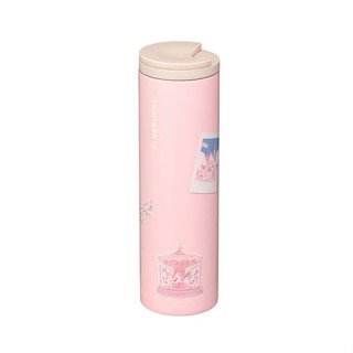 🎀【พร้อมส่ง】 2023 แก้วสตาร์บัคส์เกาหลี Starbucks Korea SS Cherry Blossom Troy Collage Tumbler 473ml/ 16oz