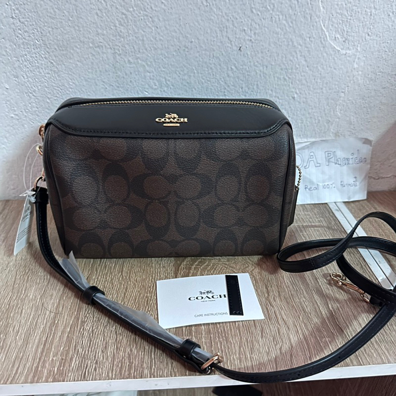 Coach หมอนไร้หูมินิ สีกาแฟ f77897 ของแท้มือ1💯 พร้อมส่งในไทย