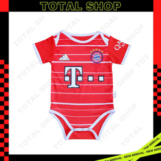 ชุดบอลเด็กทารก 2022/23 ชุดบอลเด็กเล็ก ชุดบอลเด็กแรกเกิดบาเยิร์นมิวนิช Baryern munich Babysuit