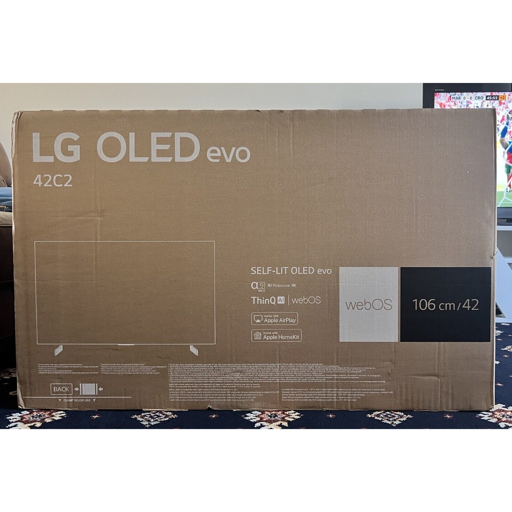 2022 LG C2 42” OLED TV 4K HDR 120hz Dolby Vision Apple Airplay - 1 Year Warranty