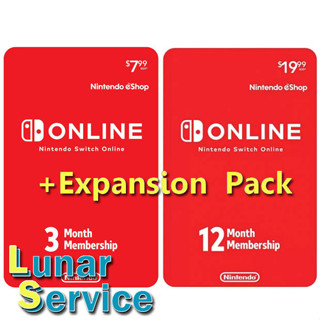 Nintendo Switch Online 3เดือน / 12เดือน / Family[Standard+ExpandsionPack] (US, EU&amp;UK)