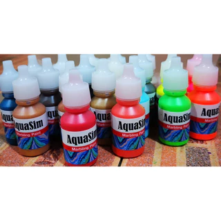 AquaSim​ marbling​ paint​ สีพร้อมใช้สำหรับงานศิลปะบนพื้นน้ำ​ สีmarbling งานศิลปะลายหินอ่อน สีต้องหยดลงบนน้ำเจล