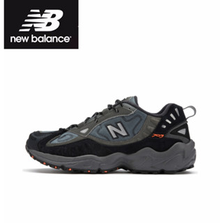 Aape x New Balance 703 gray-black Sports shoes style ของแท้ 100 %