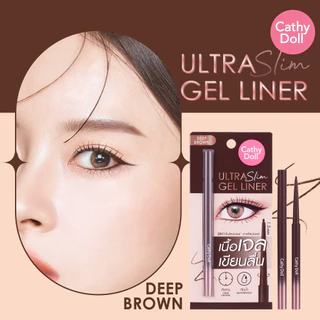 อายไลเนอร์ เคที่ดอลล์ อัลตร้า สลิม เจล ไลน์เนอร์ Cathy Doll Ultra Slim Gel Liner 2in1 0.07g.