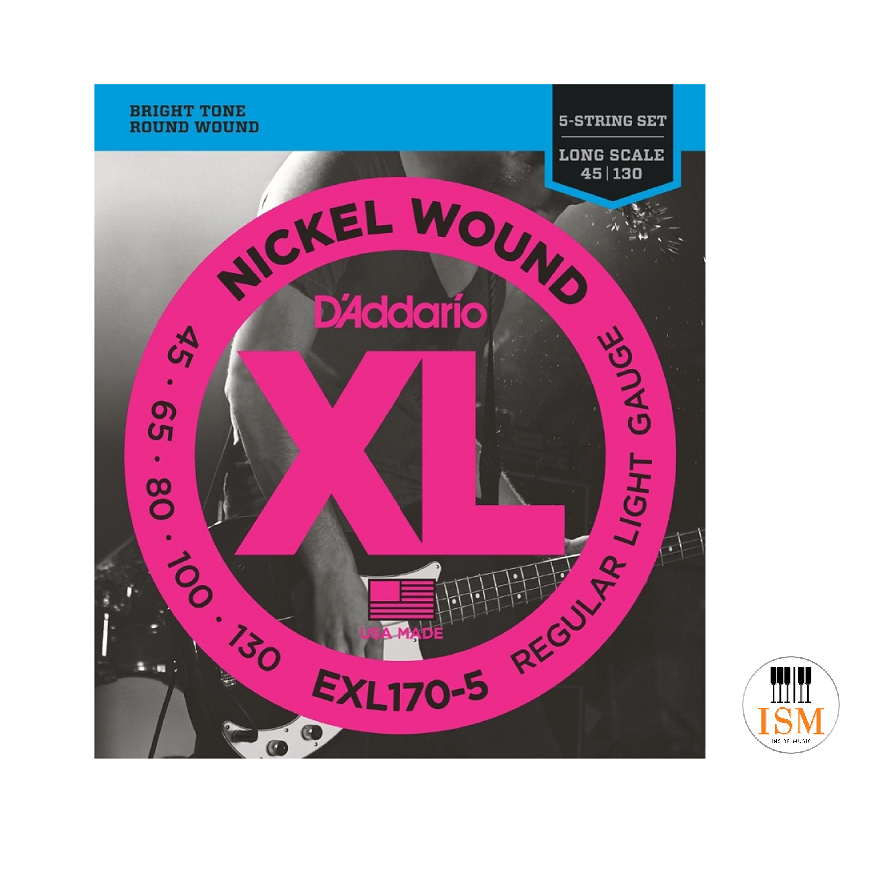 D'addario สายเบส 5 สาย Electric Bass 5 String รุ่น EXL-170-5 EPS-170-5