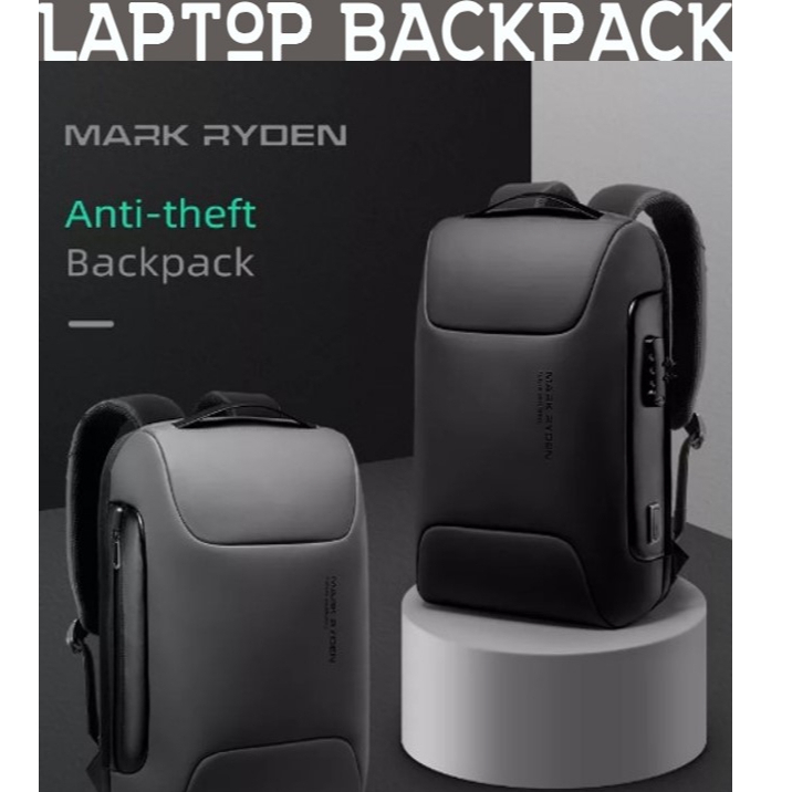 SH30 Laptop Backpack Men Business Fits for 15.6 inch USB Charging Back Pack Waterproof Bag 🎒