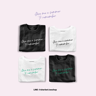 sherbetteeshop|เสื้อยืด give me a summer