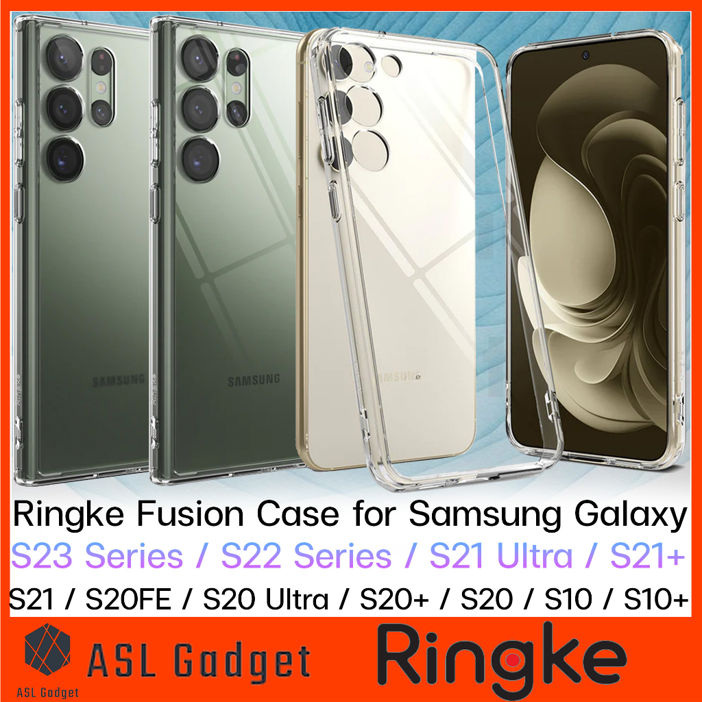 Ringke Fusion Case for Galaxy S23 Series / S22 Series / S21 Ultra / S20 FE / S20 Ultra เคสกันกระแทก 