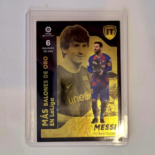 Panini Messi  Ballon dor Sticker | สติ๊กเกอร์ฟอยด์ทองนูน เมสซี่ บัลลงดอร์ 6 สมัย