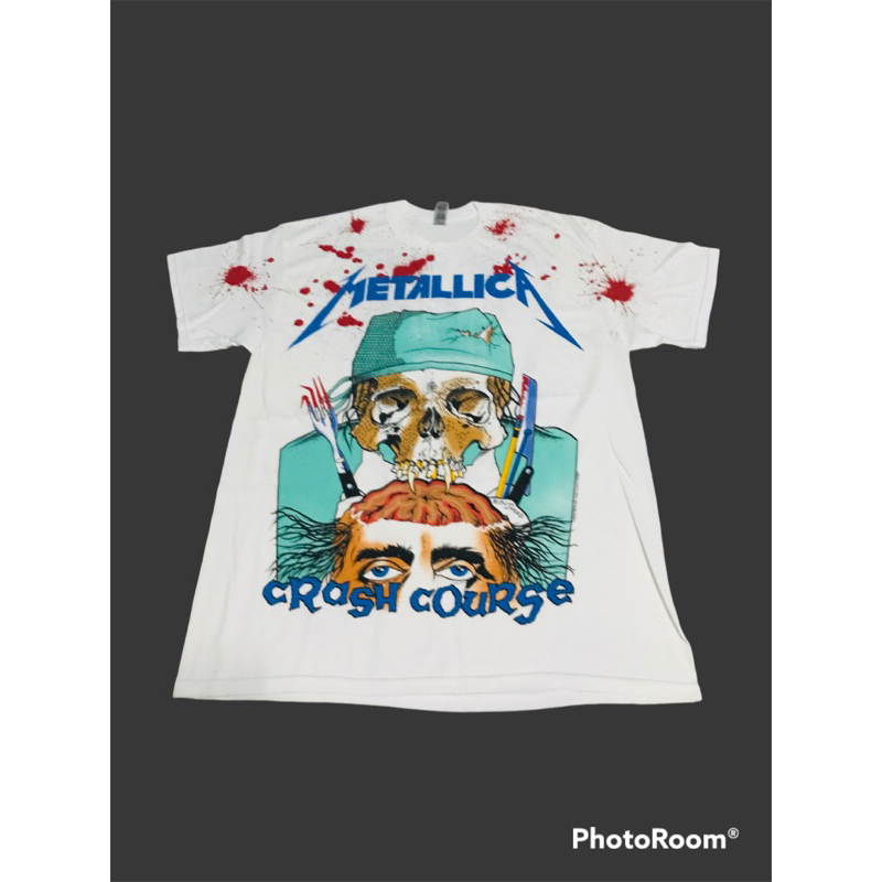 เสื้อยืดวงดนตรี_METALLICA-AOPลิขสิทธิ์แท้100%