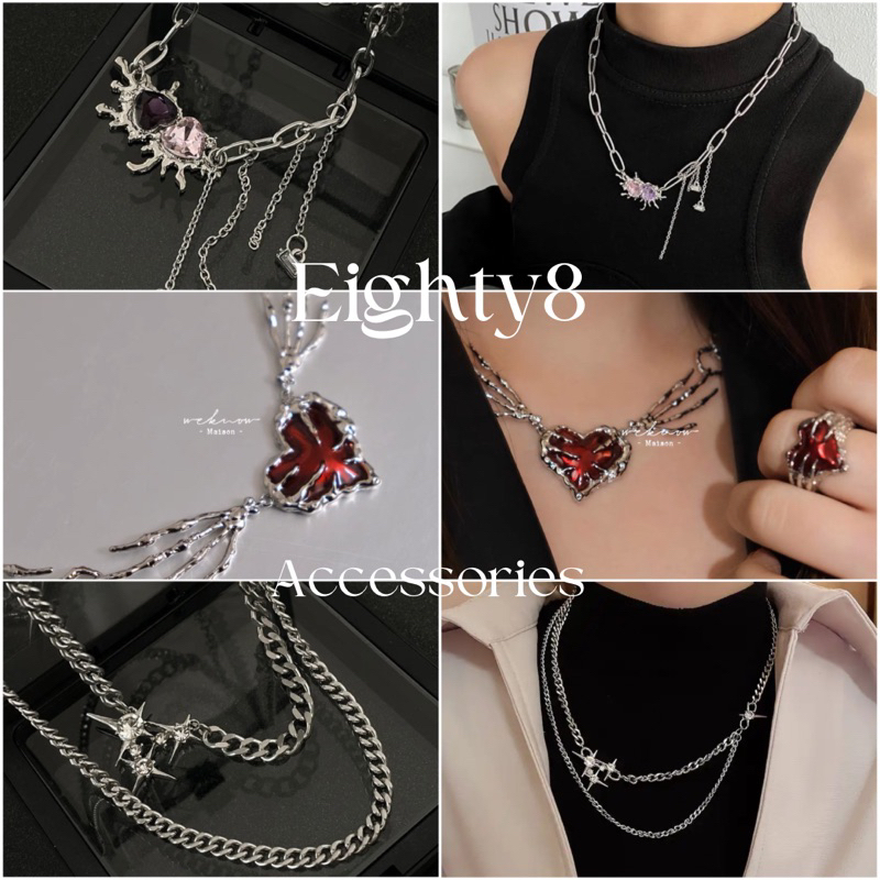 พร้อมส่ง!!สร้อยคองานเกาหลี style สาวy2k มี3แบบ