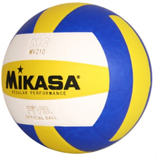 MIKASA มิกาซ่า วอลเลย์บอลหนัง Volleyball PU #5 th MV210 FIVB (920) แถมฟรี ตาข่ายใส่ลูกฟุตบอล +เข็มสูบลม+ที่สูบ(คละสี)