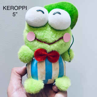 #ตุ๊กตา #กบ #เคโระ ถือใบบัว #Sanrio #Keroppi #ขนาด5นิ้ว #งานสะสม #สภาพสมบูรณ์ ปี #1990 #EIKO #ลิขสิทธิ์แท้ #หายากมาก