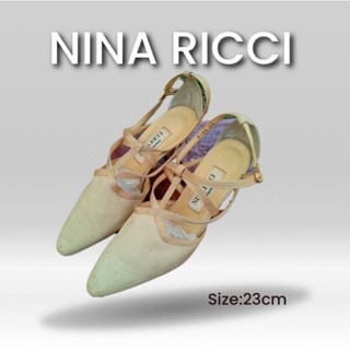 รองเท้าส้นสูงNina Ricciแท้ออกช็อป(มือสอง)#ST02