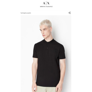 ARMANI EXCHANGE MAN MANDARIN COLLARED SHORT เสื้อคอจีน แขนสั้นผู้ชาย อาร์มานี่ เอ็กซ์เชนจ์