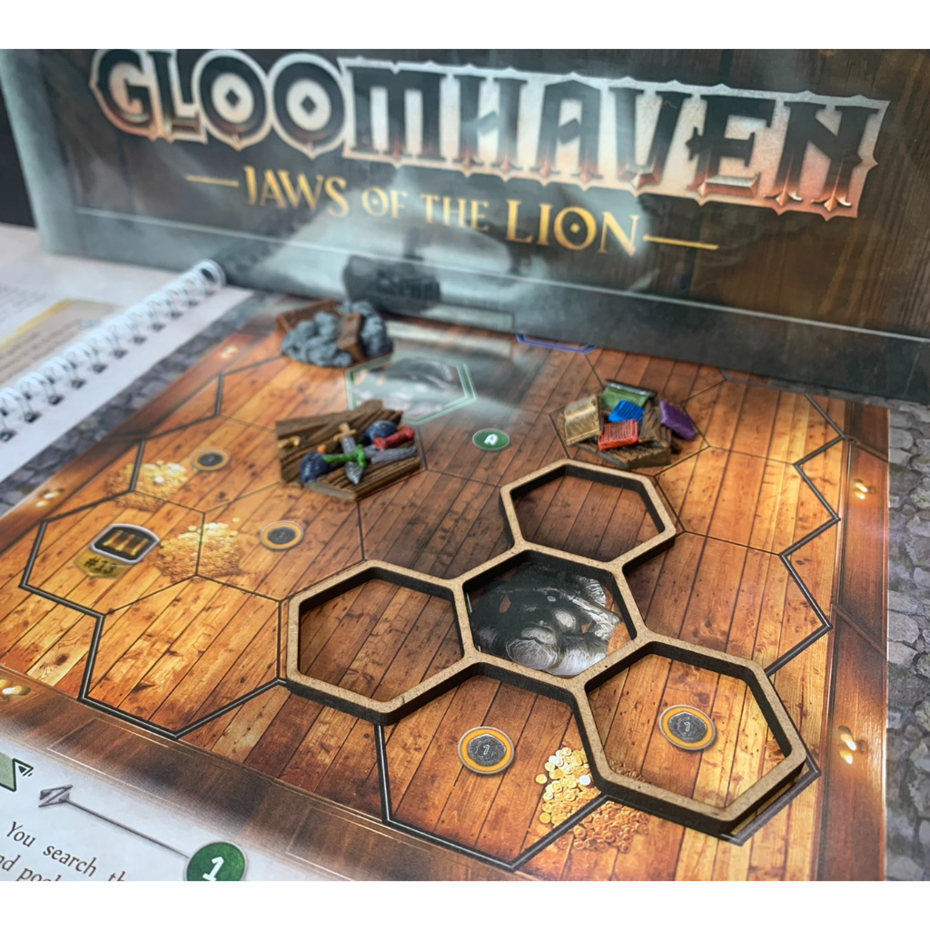 [Laser Cut] Gloomhaven (Jaws of the Lion) Board Game: AoE Template (Wooden)
