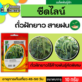 ซีดไลน์ 🇹🇭 ถั่วฝักยาวไร้ค้างพันธุ์คัดพิเศษ สายฝน ขนาดบรรจุประมาณ 10 กรัม อายุเก็บเกี่ยว 45-50 วัน
