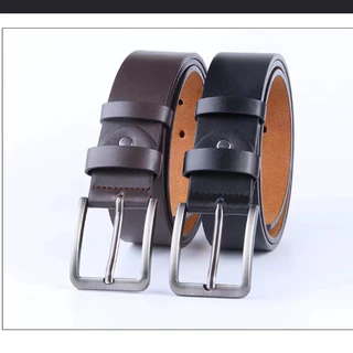 พร้อมส่ง!! เข็มขัดผู้ชายหนังPU ขนาด3.7 cm ความยาว 125 cm หัวโลหะ แข็งแรง เข็มขัดแฟชั่น （ P17 ）
