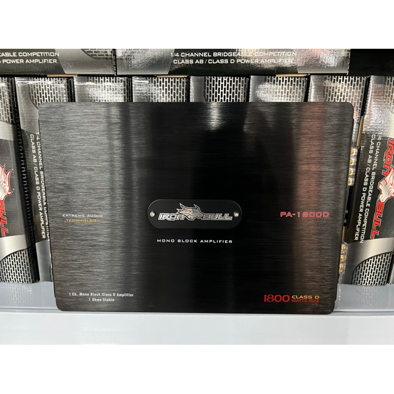 คลาสดี1800w งานเกาหลี แบรนดัง IRON BULL คลาสดี ขับซับ ซับวูฟเฟอร์ 1800w ขับซับ10”แม่เหล็ก180มิลได้ C