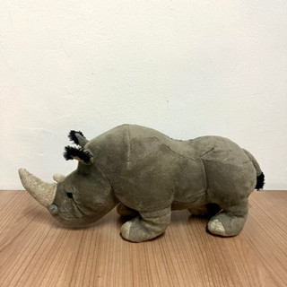 ตุ๊กตาแรด แรดเทา แรดสีเทา Rhinoceros Plush, Stuffed Animal, Plush Toy Rhinoceros ตุ๊กตาสัตว์เหมือนจริง Rhino Stuffed