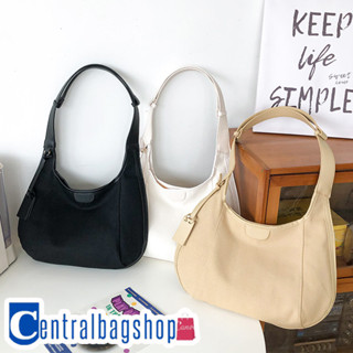 centralbagshop(C1820) กระเป๋าสะพายไหล่ผ้าแคนวาส สไตล์เกาหลีปรับสายได้