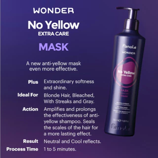 Fanola ฟาโนล่า อิตาลี แชมพูม่วง มาส์กม่วง ฆ่าเหลือง เพิ่มความเทา Fanola No Yellow Shampoo goodbye yellow