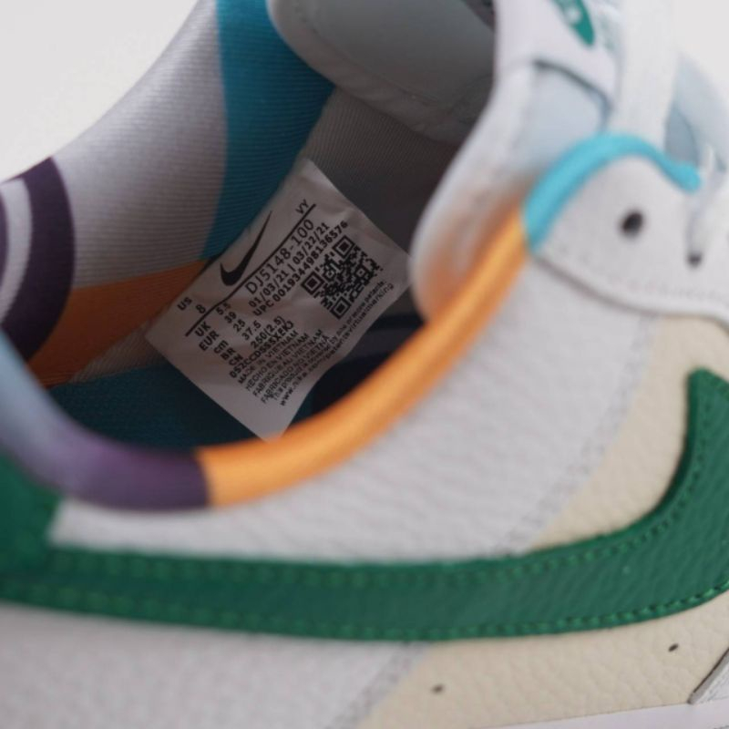 ของแท้ 100% Nike Air Force 1 Low Embedded White Green Black