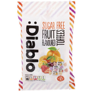 Diablo Fruit flavoured toffee sugar free ขนาด 75g