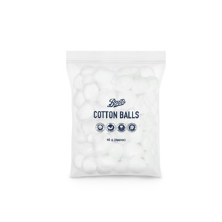 BOOTS COTTON BALLS 40 G. บู๊ทส์ คอทเทิน บอลส์ 40 กรัม