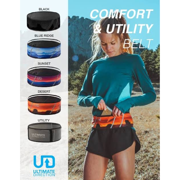 Ultimate Direction Comfort Belt - Black กระเป๋าคาดเอววิ่ง UD