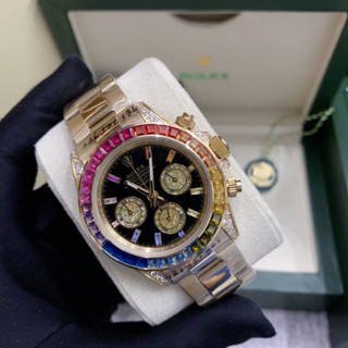 นาฬิกาข้อมือ ROLEX  งาน ออริ Size 40mm ระบบ ถ่าน ปุ่มข้างข้าง ใช้จับเวลา