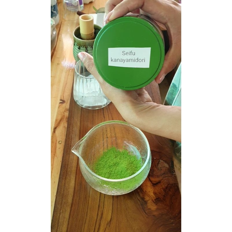 Seifu 100g Uji Matcha Cafe Grade สายพันธุ์ Kanayamidori บรรจุถุงซิปล็อค