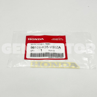 แถบเครื่องหมาย สติ๊กเกอร์แต่งรถ สติ๊กเกอร์ HONDA 75 mm. แท้ศูนย์ 86101-K35-V00ZA ⚡️พร้อมส่ง ส่งไว ค่าส่งถูก⚡️