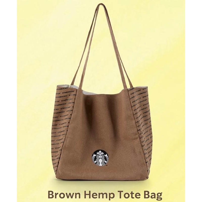 กระเป๋า Starbucks Brown กระเป๋าผ้า Starbucks ของแท้💯%จากชอป