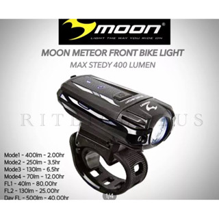 ไฟหน้า MOON METEOR ความสว่าง 400 Lumen