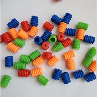 ตัวปรับสายคล้องแมส ขาว ดำ ใส ตัวหนอนซิลิโคน ตัวหยุดสาย