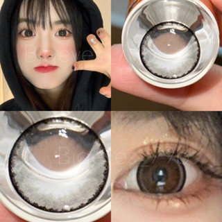 ✨ บิ๊กอายสีดำ  ขนาดตาโต Bigeyes black ☀️กรองแสง uv (บิ๊กอาย คอนแทคเลนส์ Bigeye)