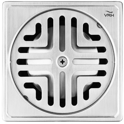 VRH FUVHU-W001AS ตะแกรงกันกลิ่น สี่เหลี่ยม 4" ฝากลมท่อ 2" อุปกรณ์ห้องน้ำ ตะแกรงห้องน้ำ