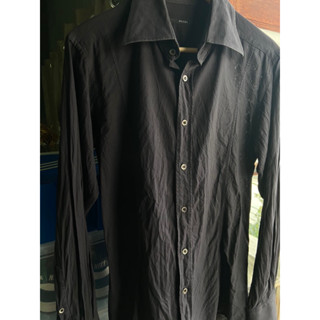 Gucci Cutter Shirt Long Sleeve Shirt Black เสื้อเชิ้ต