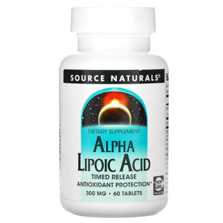 ALA300มก.  Source Naturals, Alpha Lipoic Acid, Timed Release, 300 mg, 60 Tablets