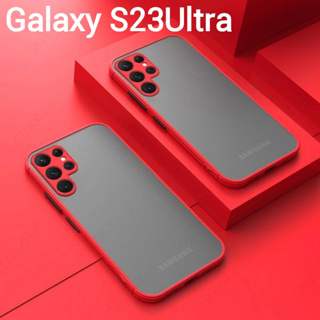 Galaxy A24ตรงรุ่น(พร้อมส่งในไทย)เคสขอบนิ่มหลังแข็งขุ่นคลุมกล้องSamsung Galaxy S23/S23Plus/S23Ultra/Galaxy A24