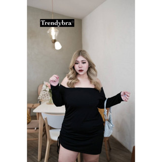 🔥Plussize🔥เดรสคนอ้วน🔥 L40-46   XL46-50